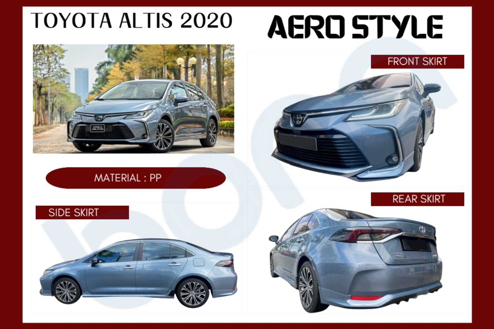 Toyota Altis aerostyle bodykit