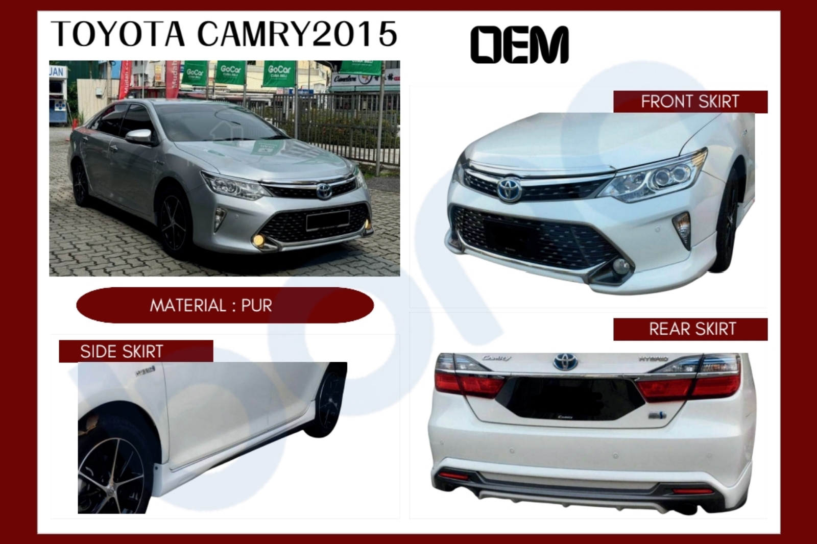 Toyota camry OEM bodykit