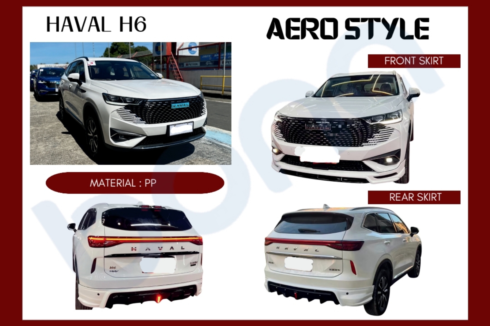 Haval H6 aero style bodykit
