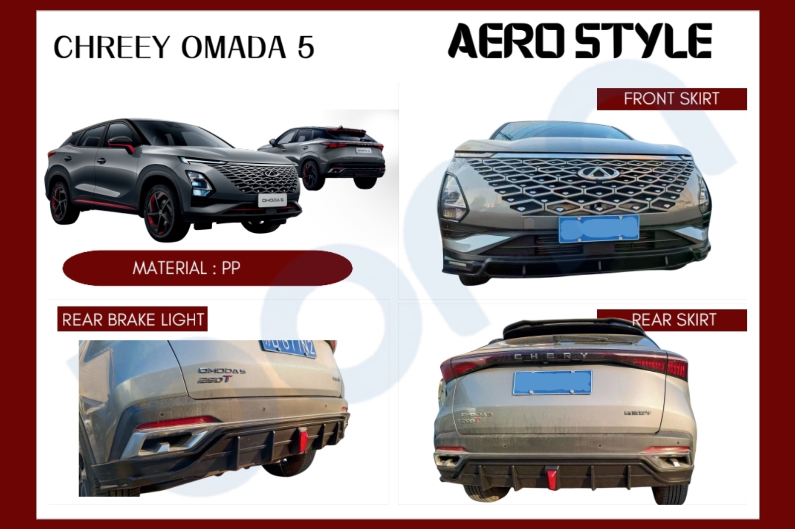 Omoda 5 aero style bodykit