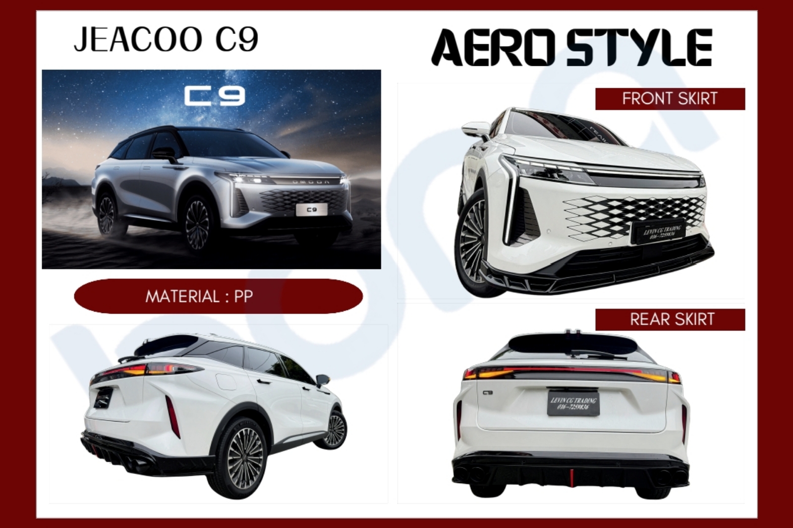 Jaecoo C9 aero style bodykit