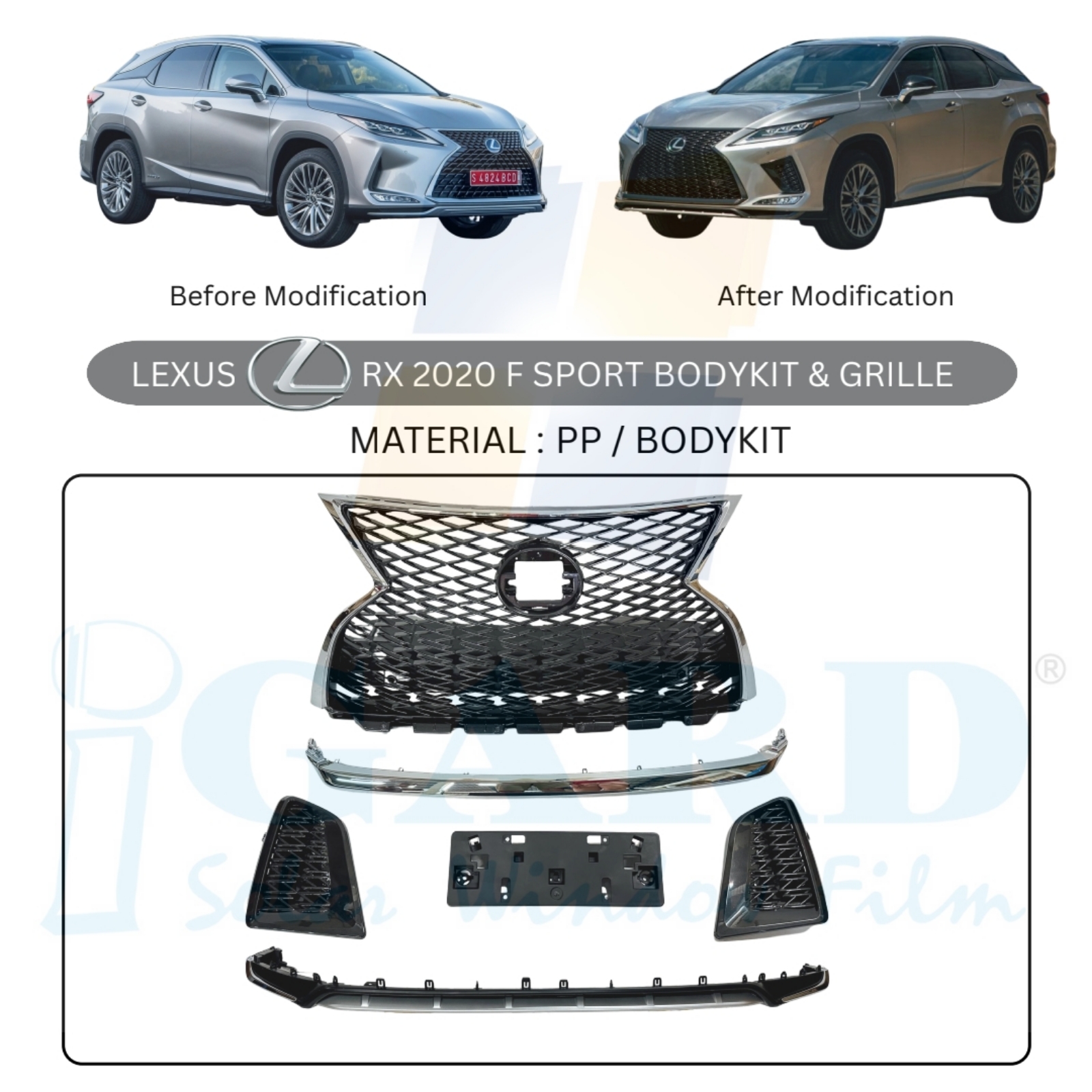 LEXUS RX F sport front grille