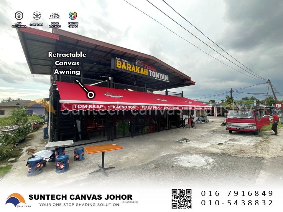Johor Bahru Retractable Awning | Premium European Fabric | Suntech