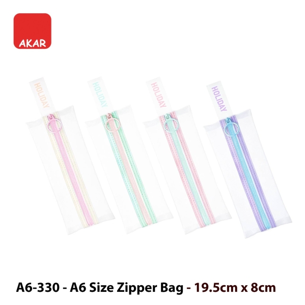 A6-330 Beg Zip Mesh Lutsinar Fail & Pensel / Mesh Zipper Pouch Transparent Stationery Bag Pas Pencil pouch Zip Bag / Bag Selangor, Malaysia, Kuala Lumpur (KL), Semenyih Supplier, Suppliers, Supply, Supplies | V CAN (1999) SDN BHD