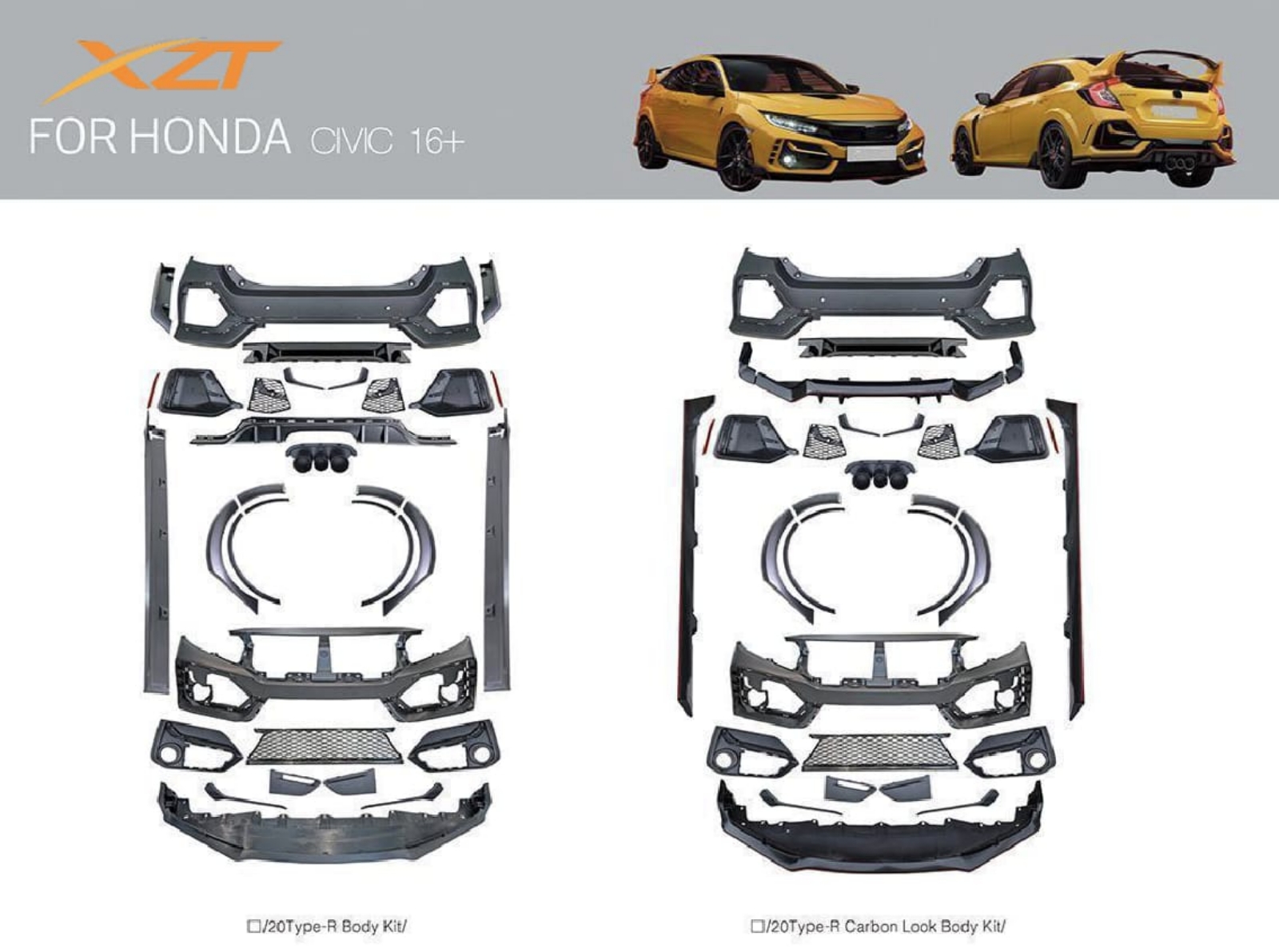 Honda civic fc type r bodykit