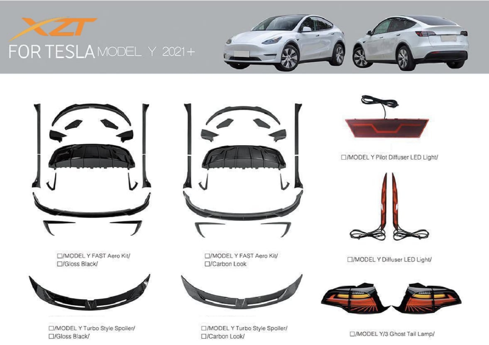 TESLA model Y bodykit