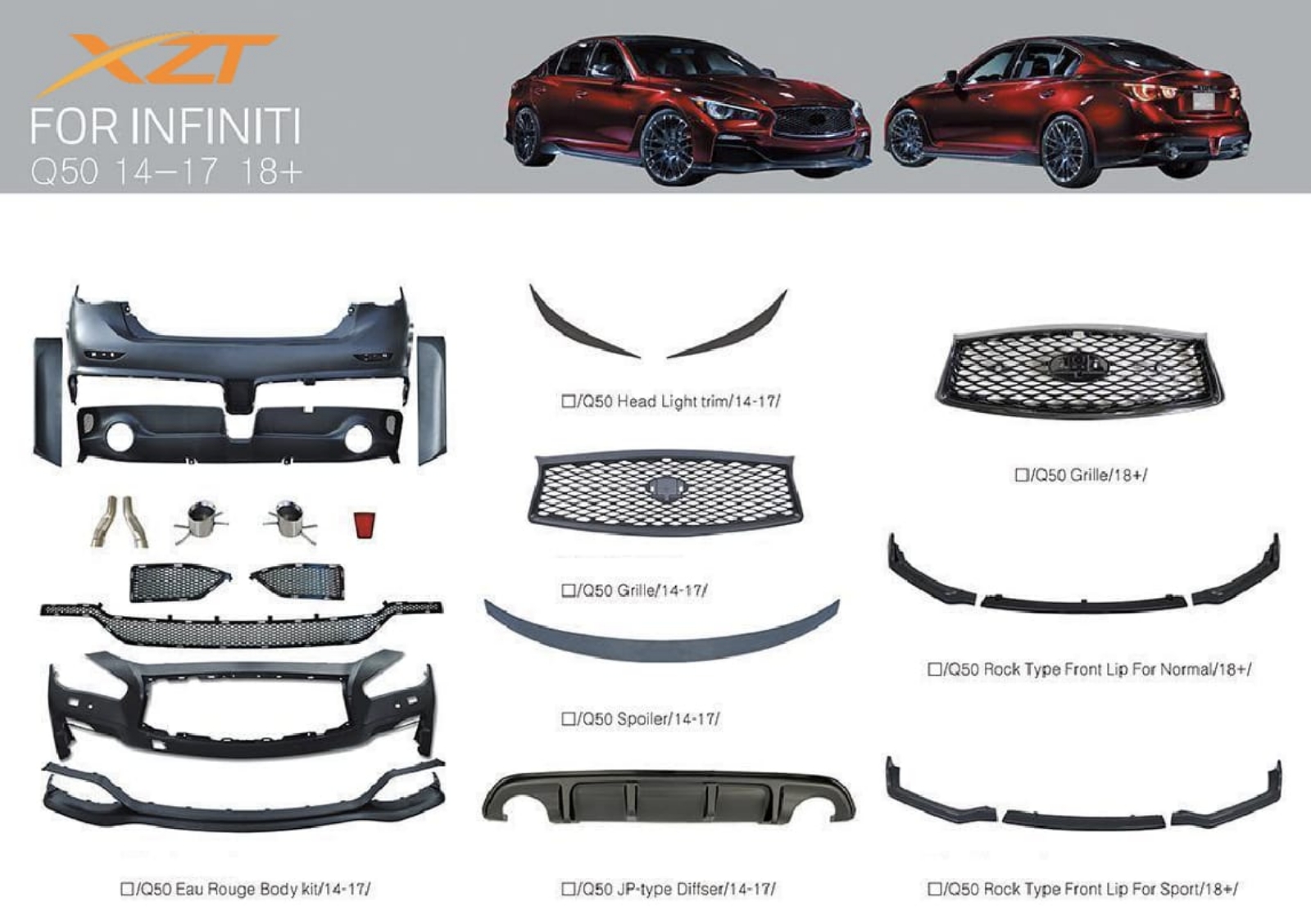 INFINITI Q50 bodykit