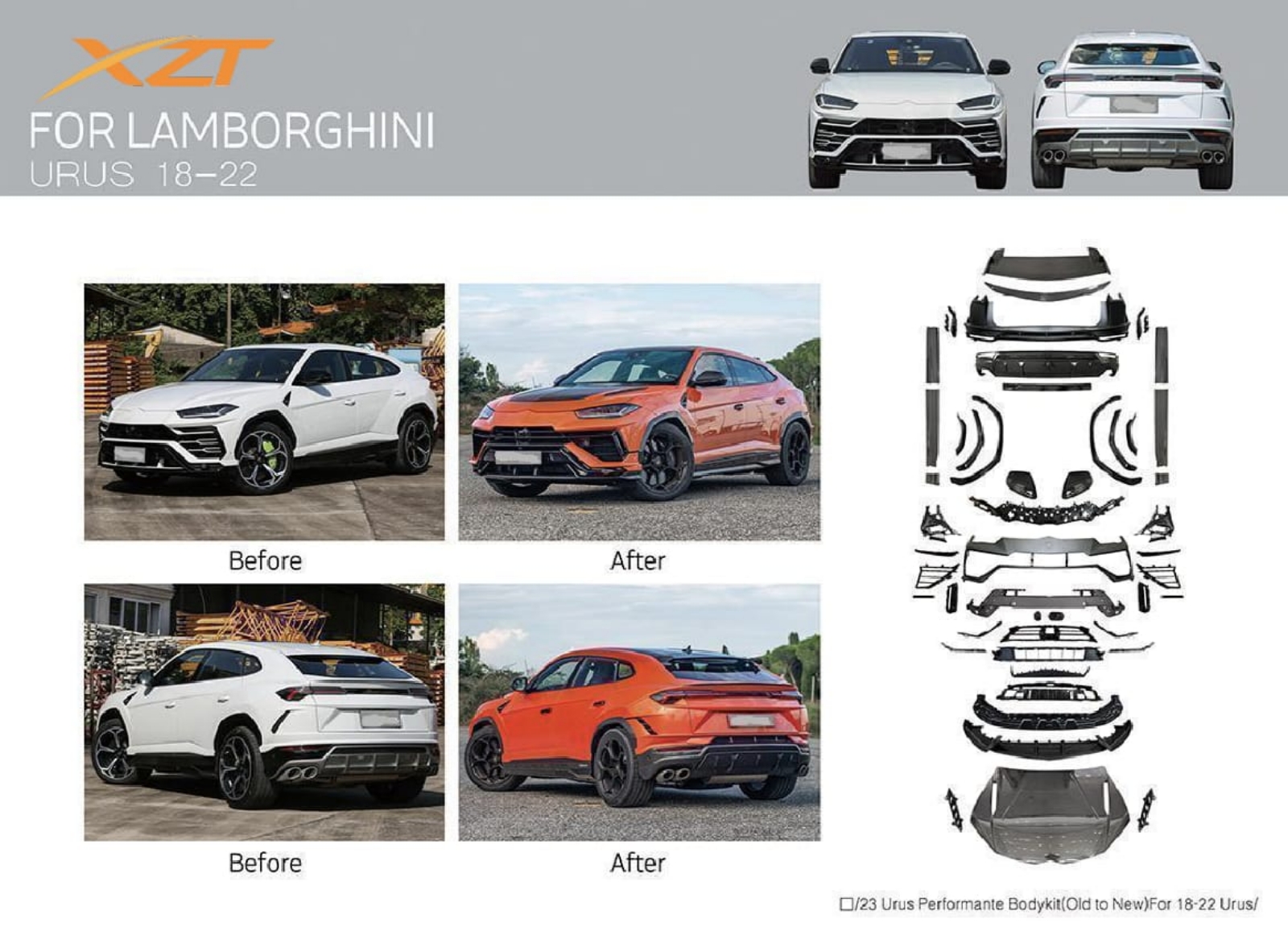 LAMBORGHINI Urus performante bodykit