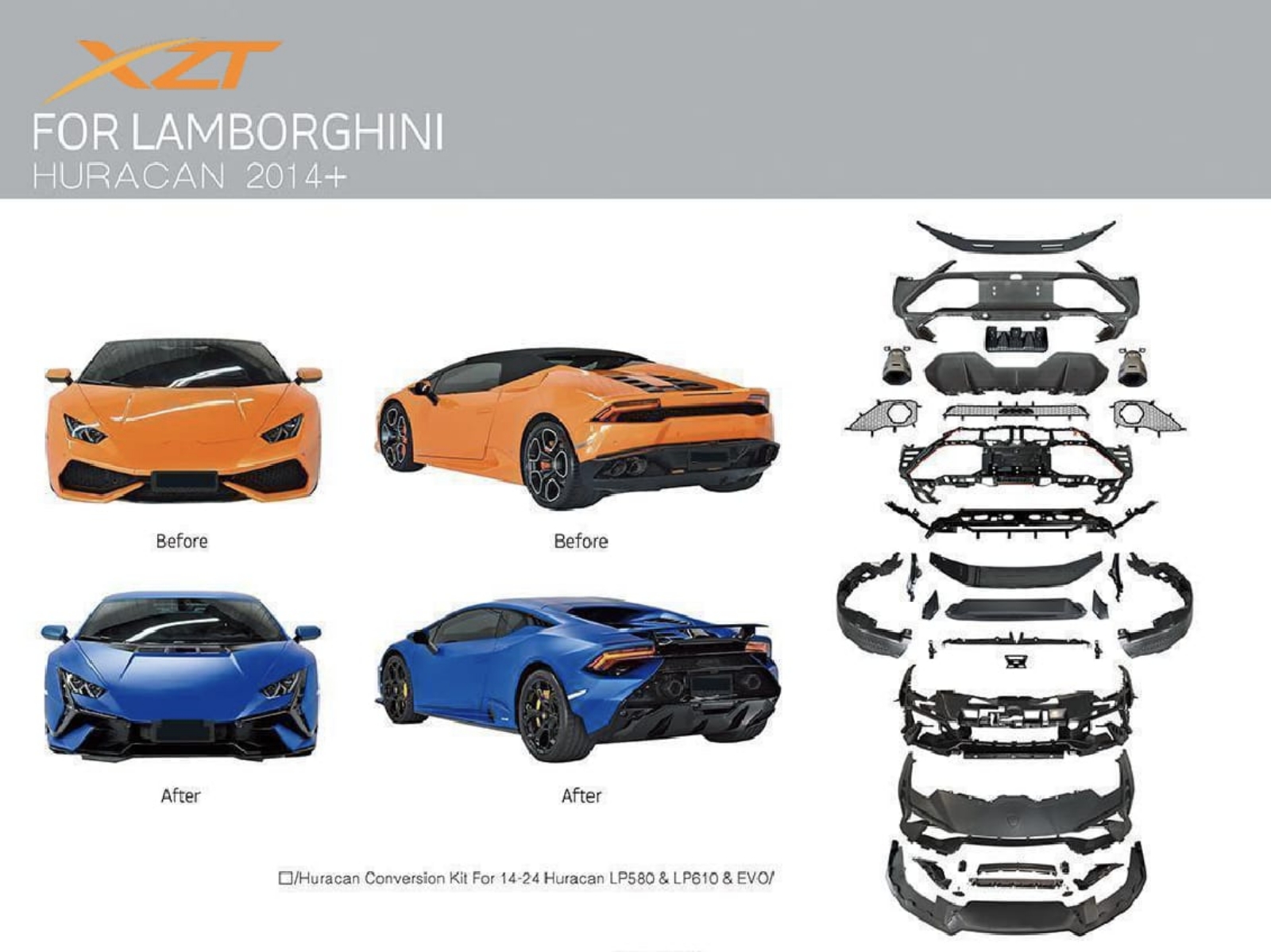 LAMBORGHINI Huracan conversion bodykit