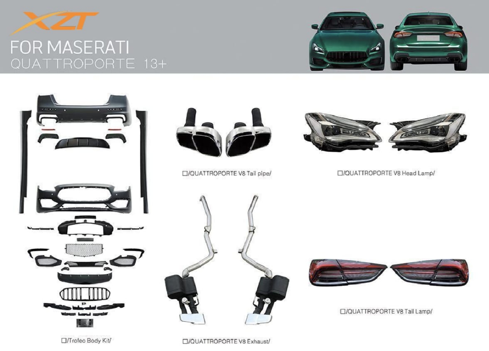 Maserati quattroporte bodykit