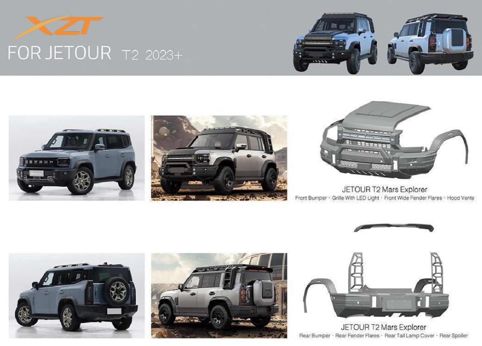 Jetour T2 bodykit