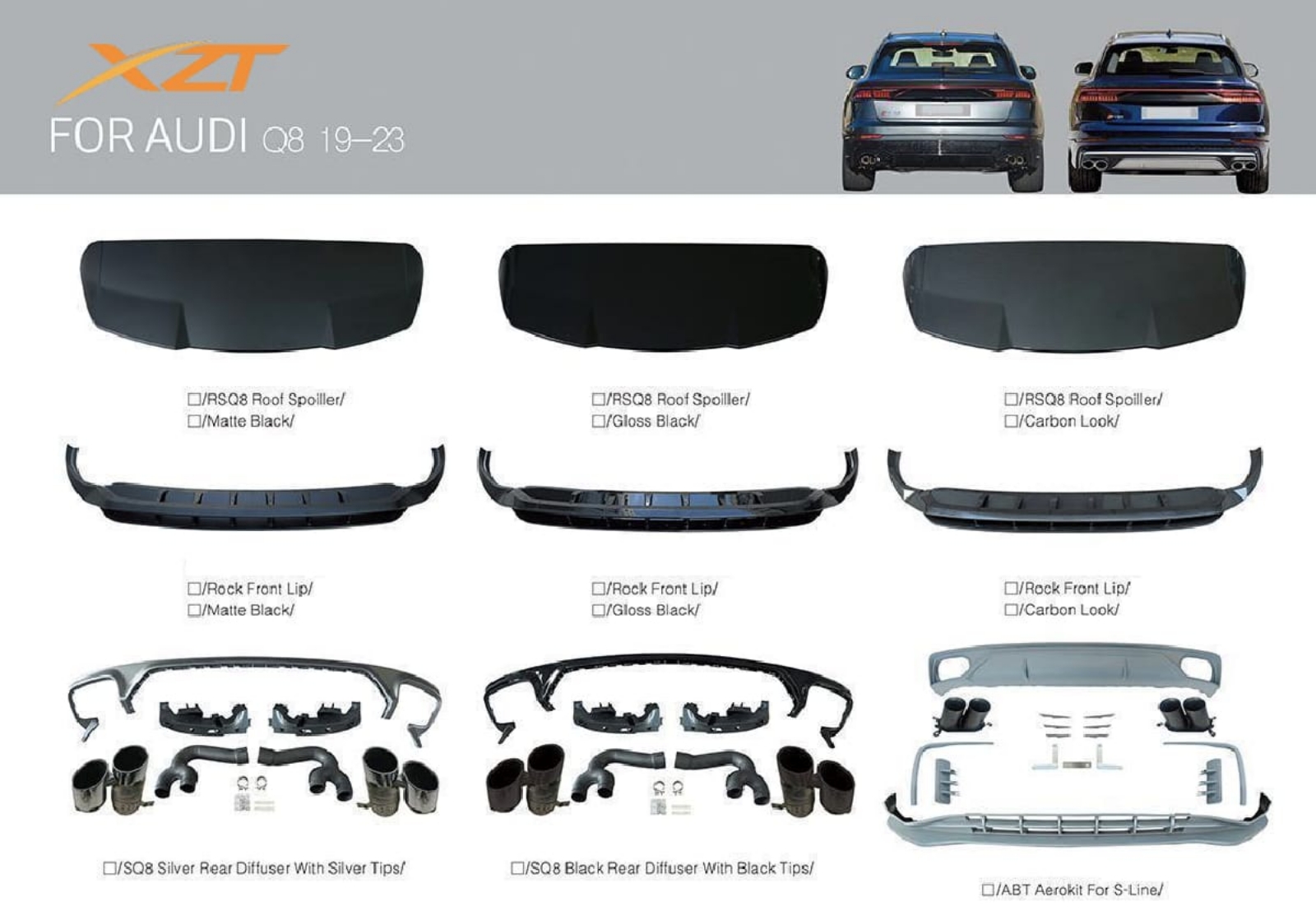 AUDI Q8 19-23 BODYKIT