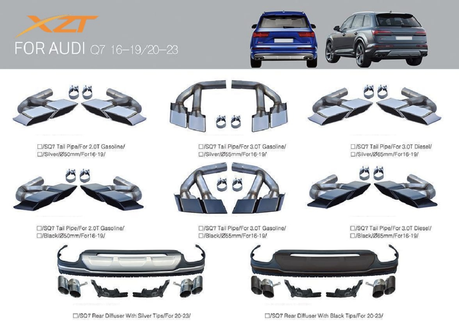 AUDI Q7 16-19 & 20-23 BODYKIT
