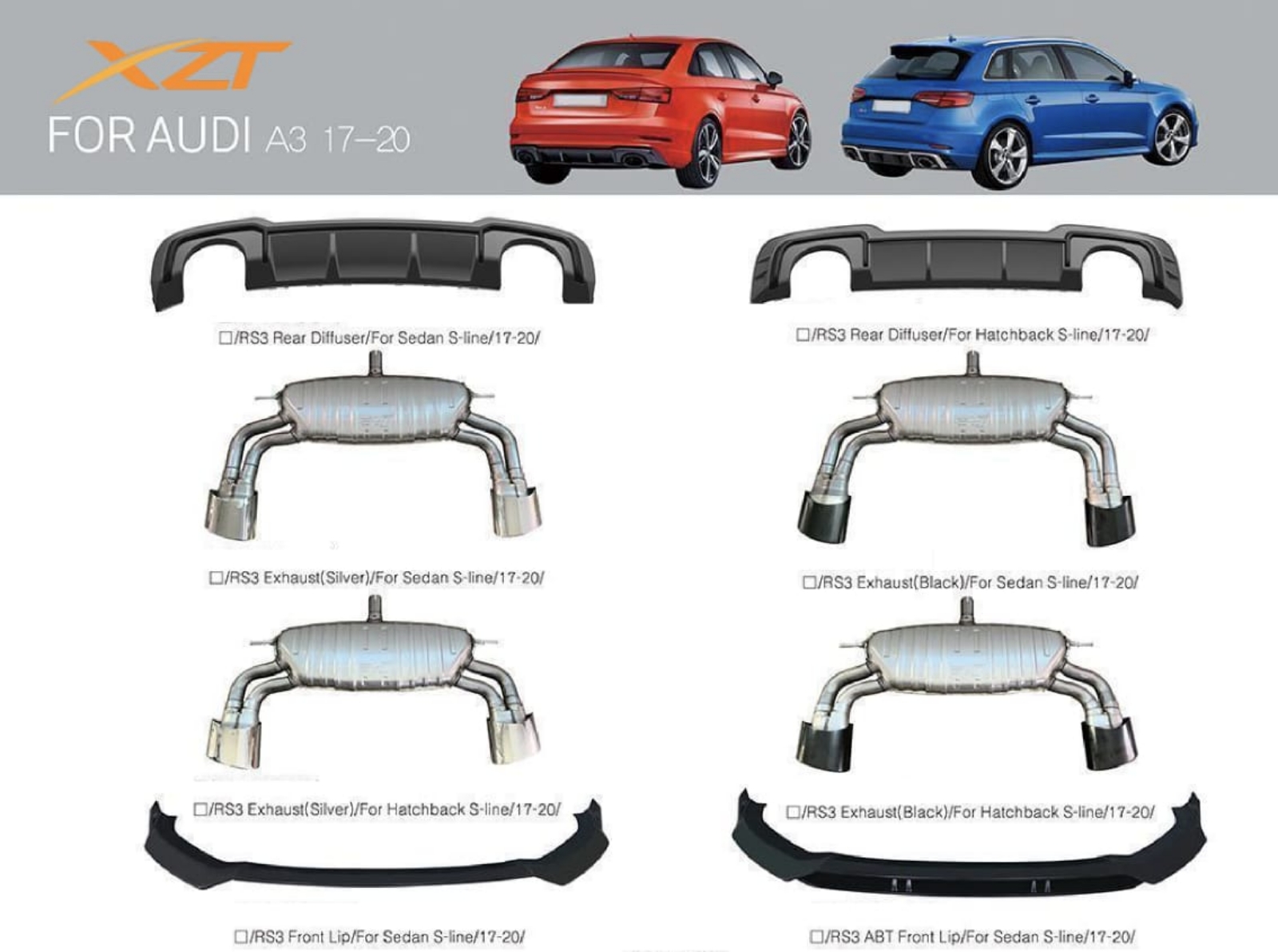 AUDI A3 17-20 BODYKIT