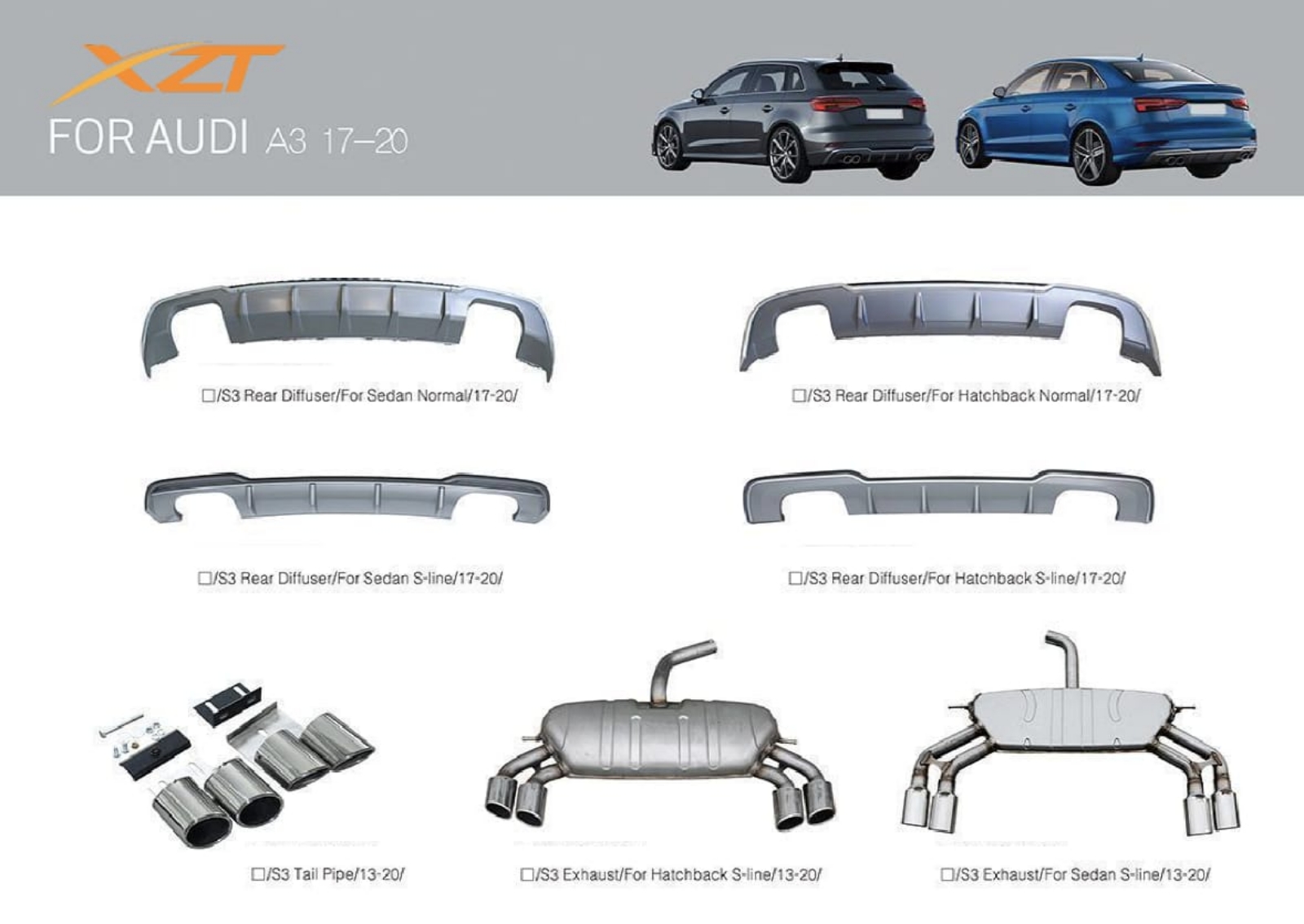 AUDI A3 17-20 BODYKIT