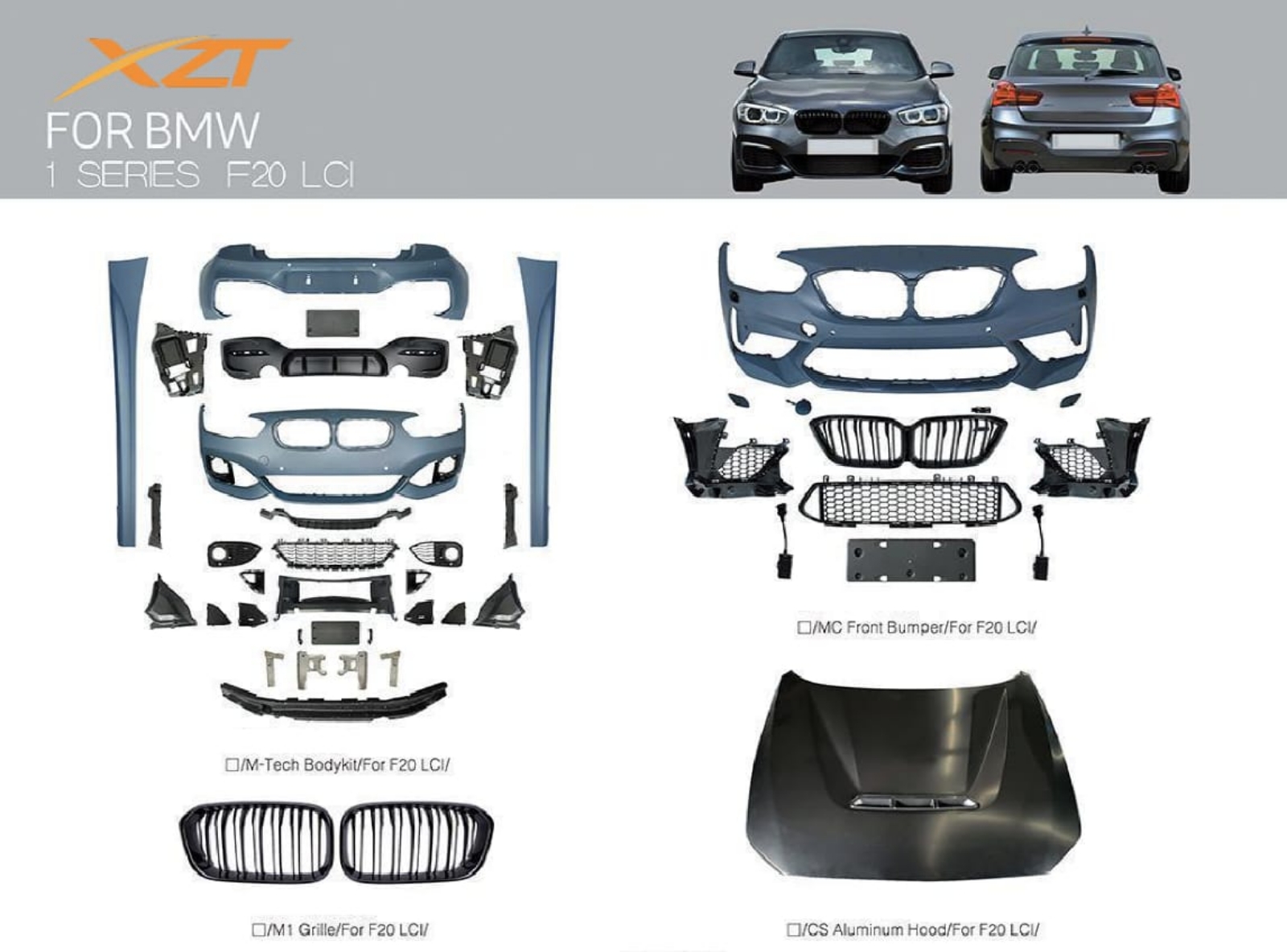 BMW 1 SERIES F20 LCI BODYKIT