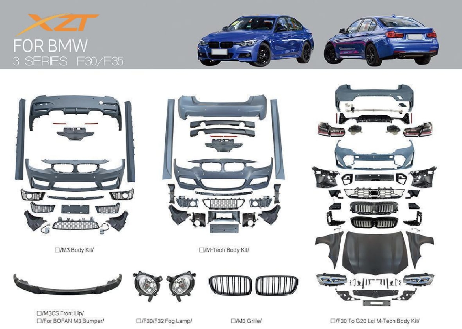 BMW 3 SERIES F30/F35 BODYKIT