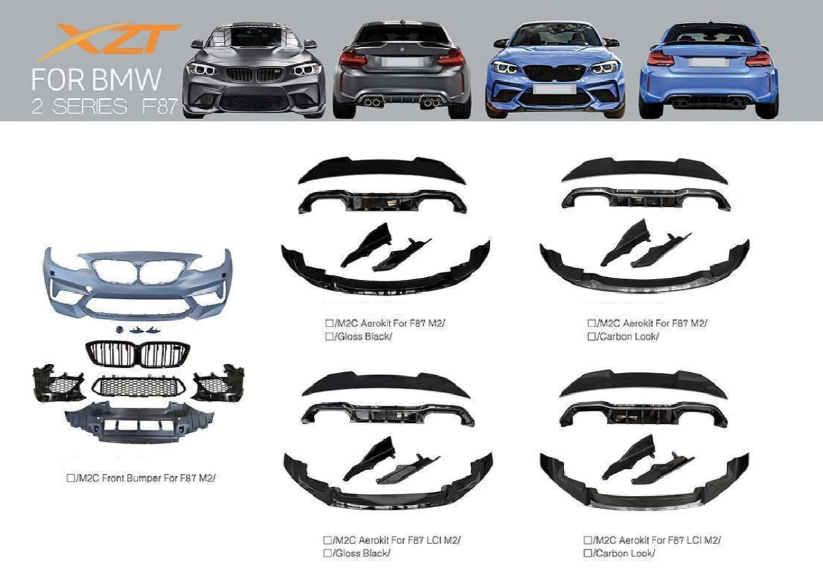 BMW 2 SERIES F87 BODYKIT