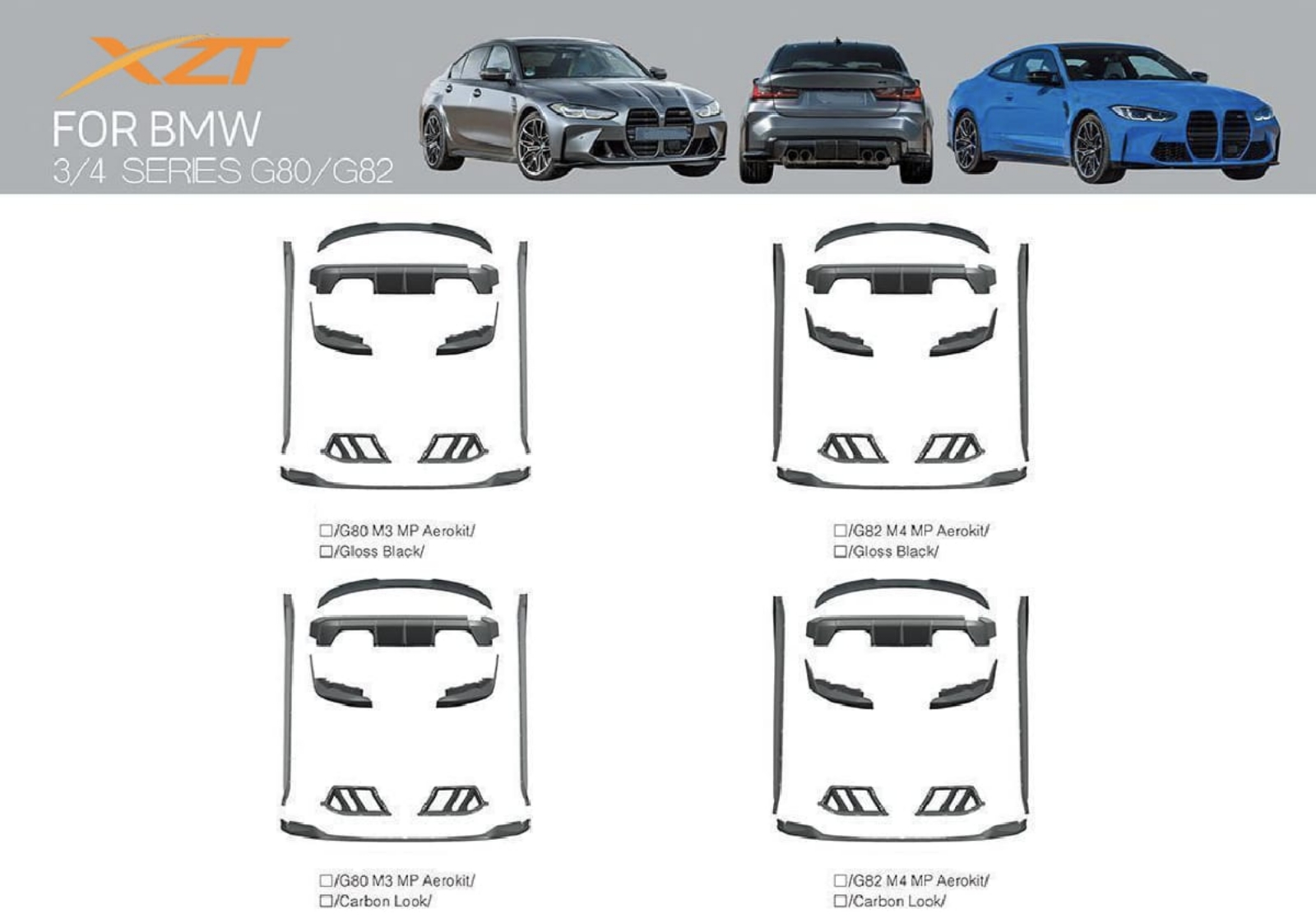 BMW 3/4 SERIES G80/G82 BODYKIT