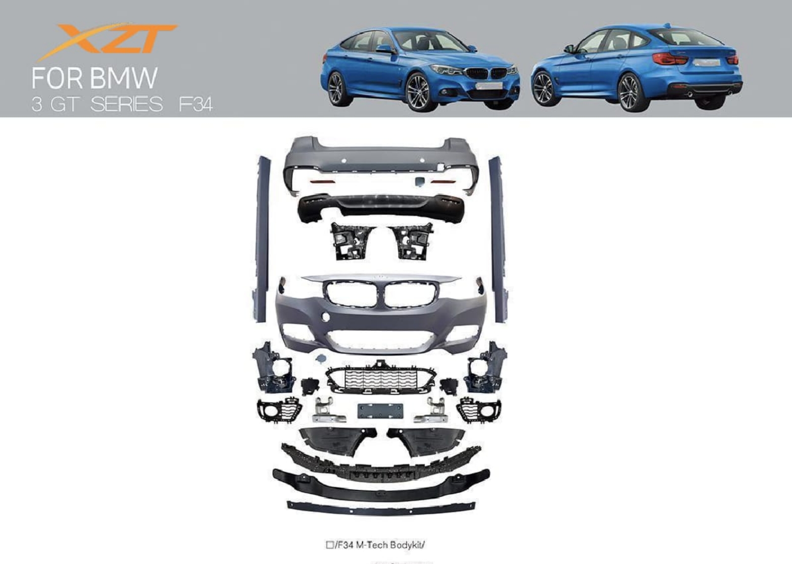 BMW 3 GT SERIES F34 BODYKIT