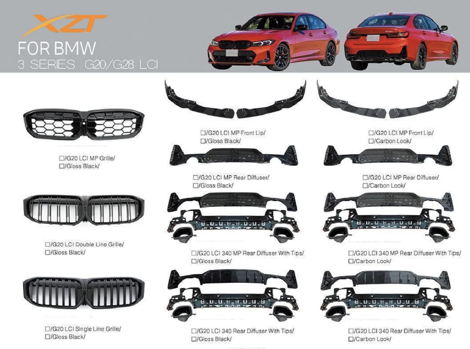 BMW 3 SERIES G20/G28 LCI BODYKIT