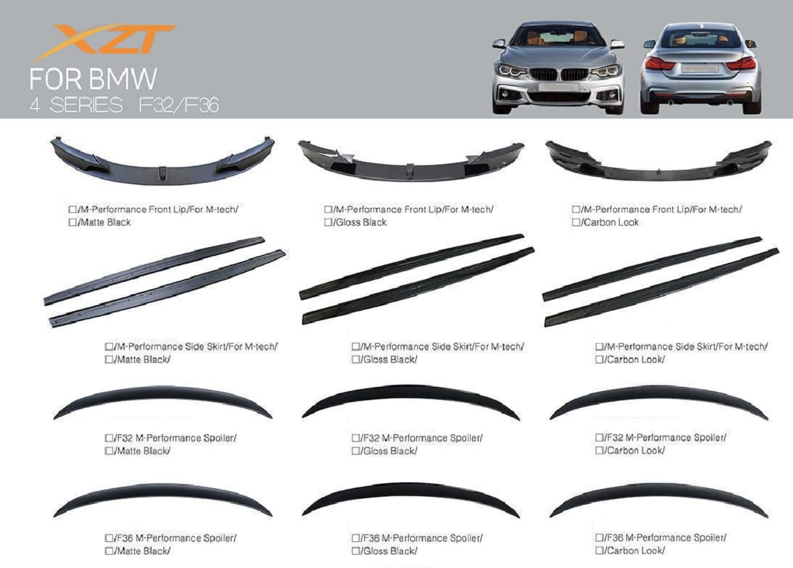 BMW 4 SERIES F32/F36 BODYKIT