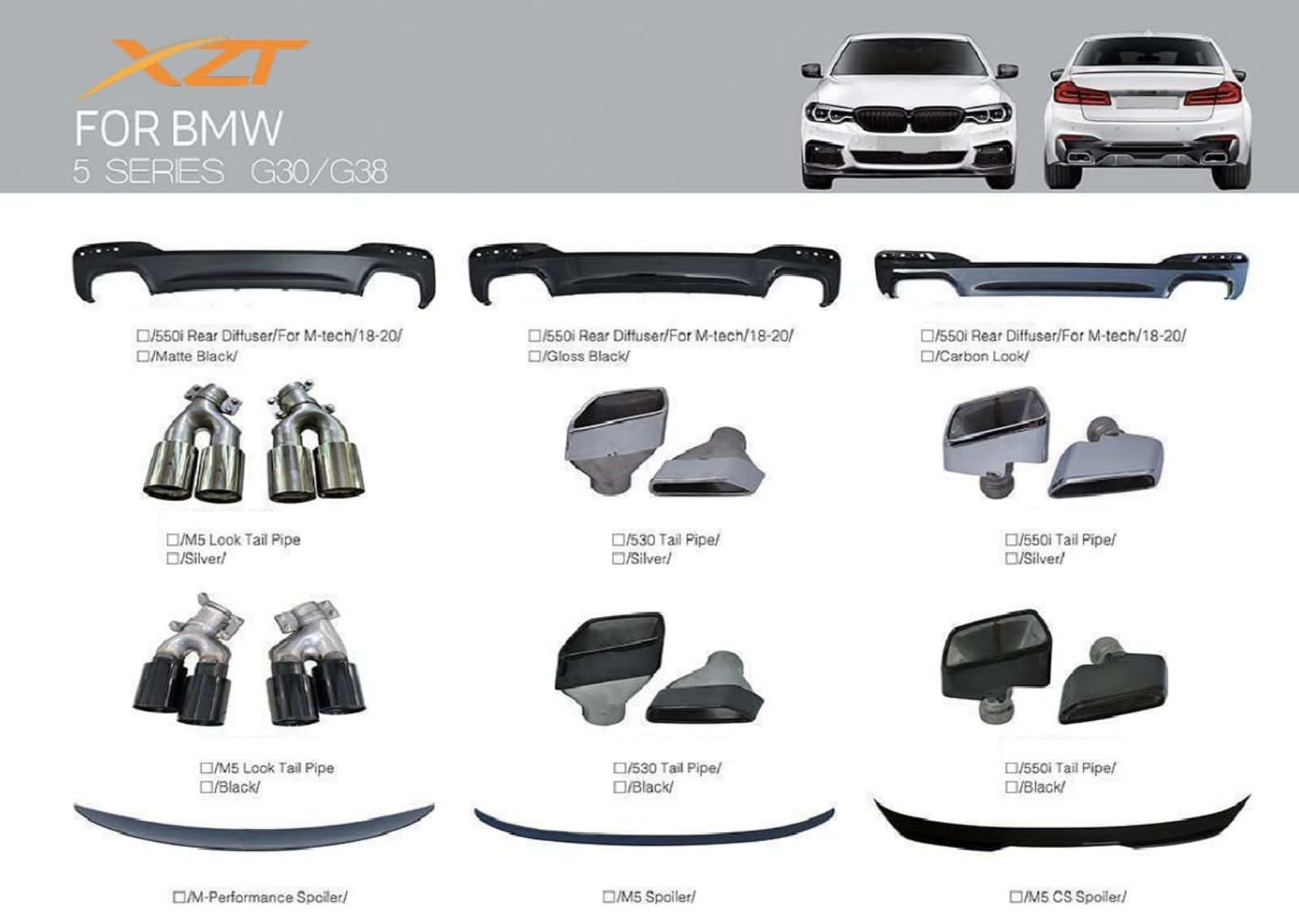 BMW 5 SERIES G30/G38 BODYKIT