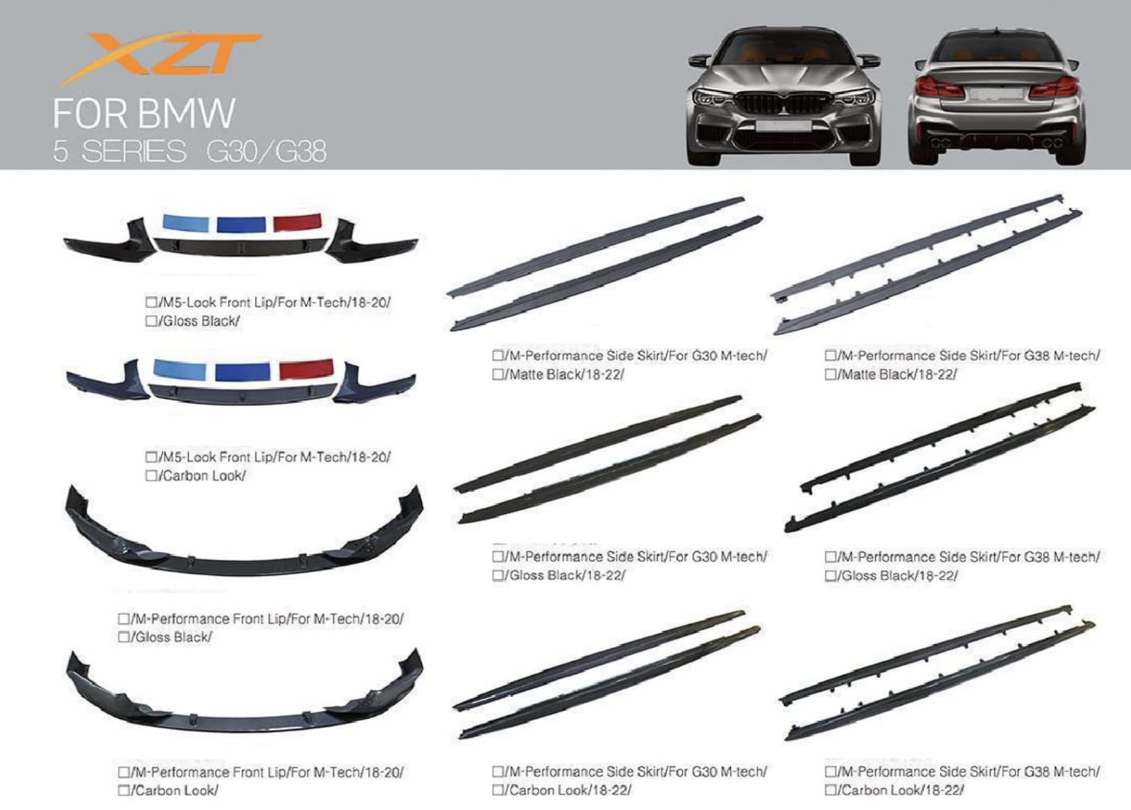 BMW 5 SERIES G30/G38 BODYKIT