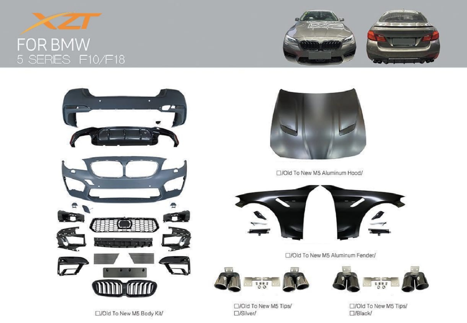 BMW 5 SERIES F10/F18 BODYKIT