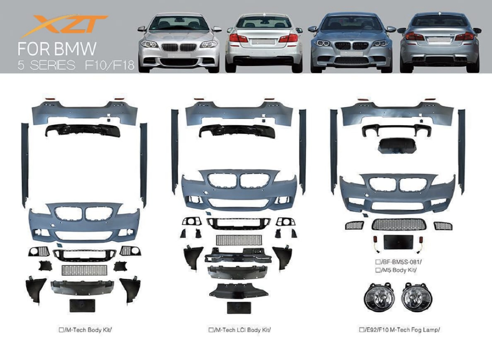 BMW 5 SERIES F10/F18 BODYKIT