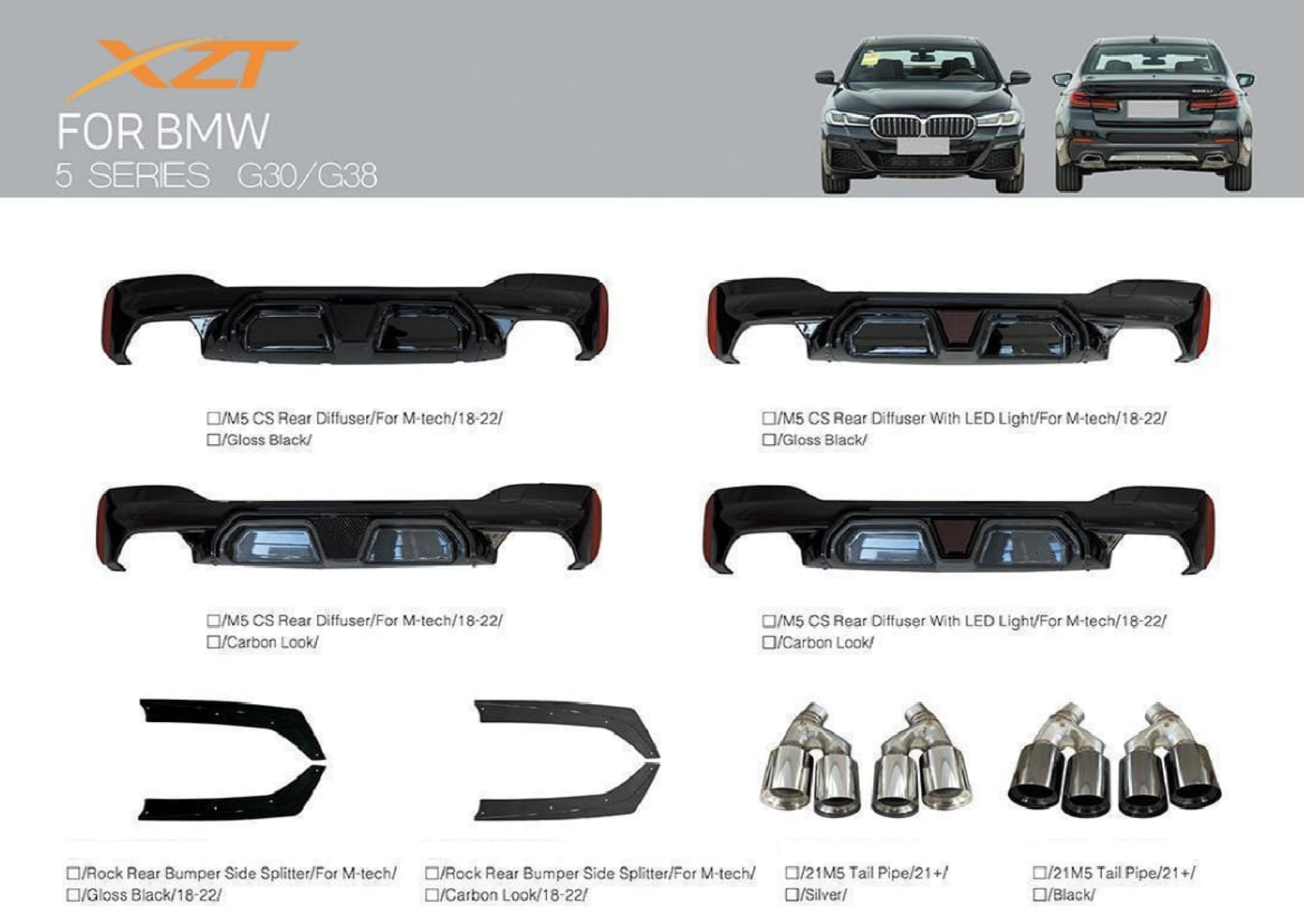 BMW 5 SERIES G30/G38 BODYKIT