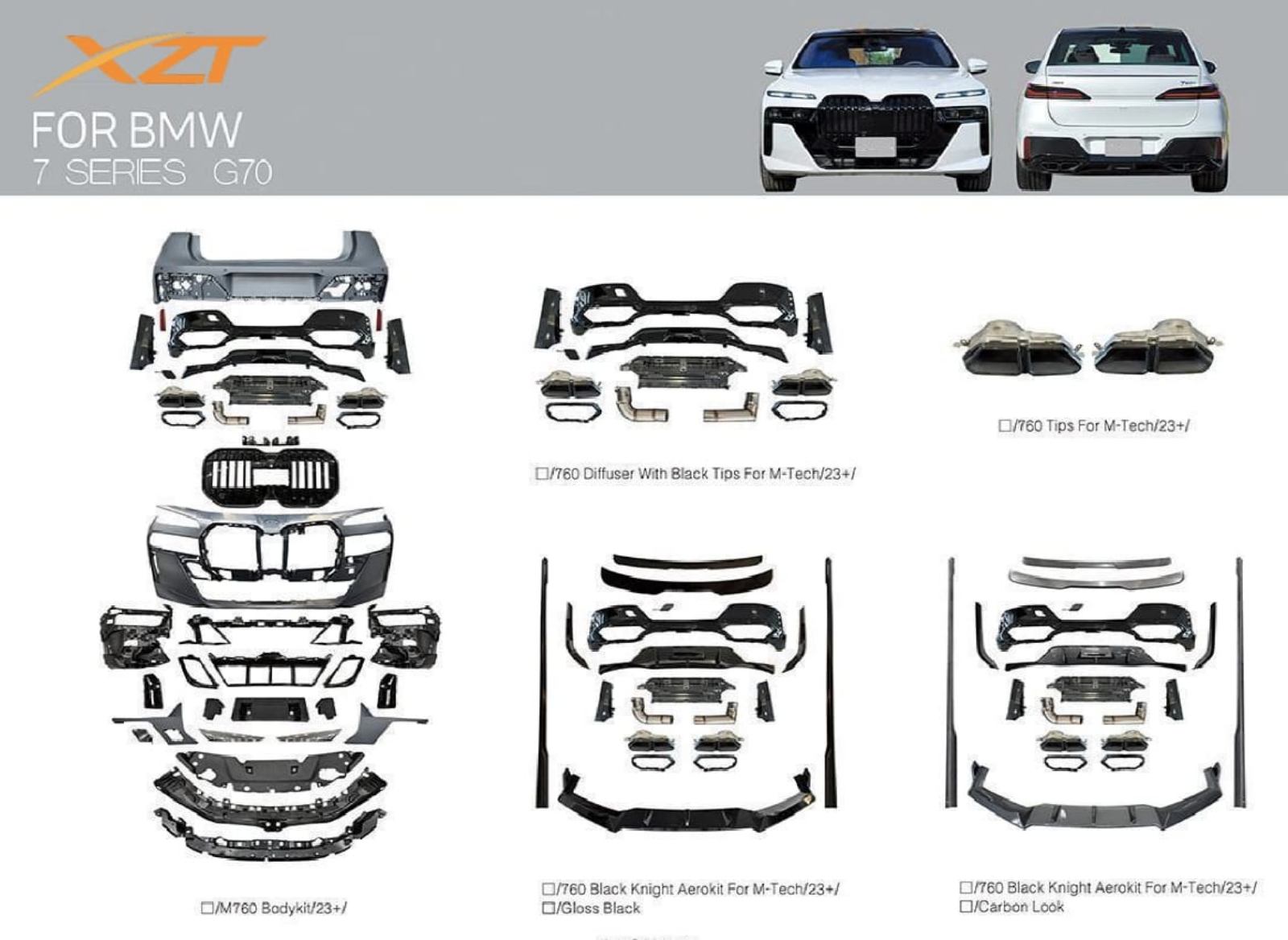 BMW 7 SERIES G70 BODYKIT