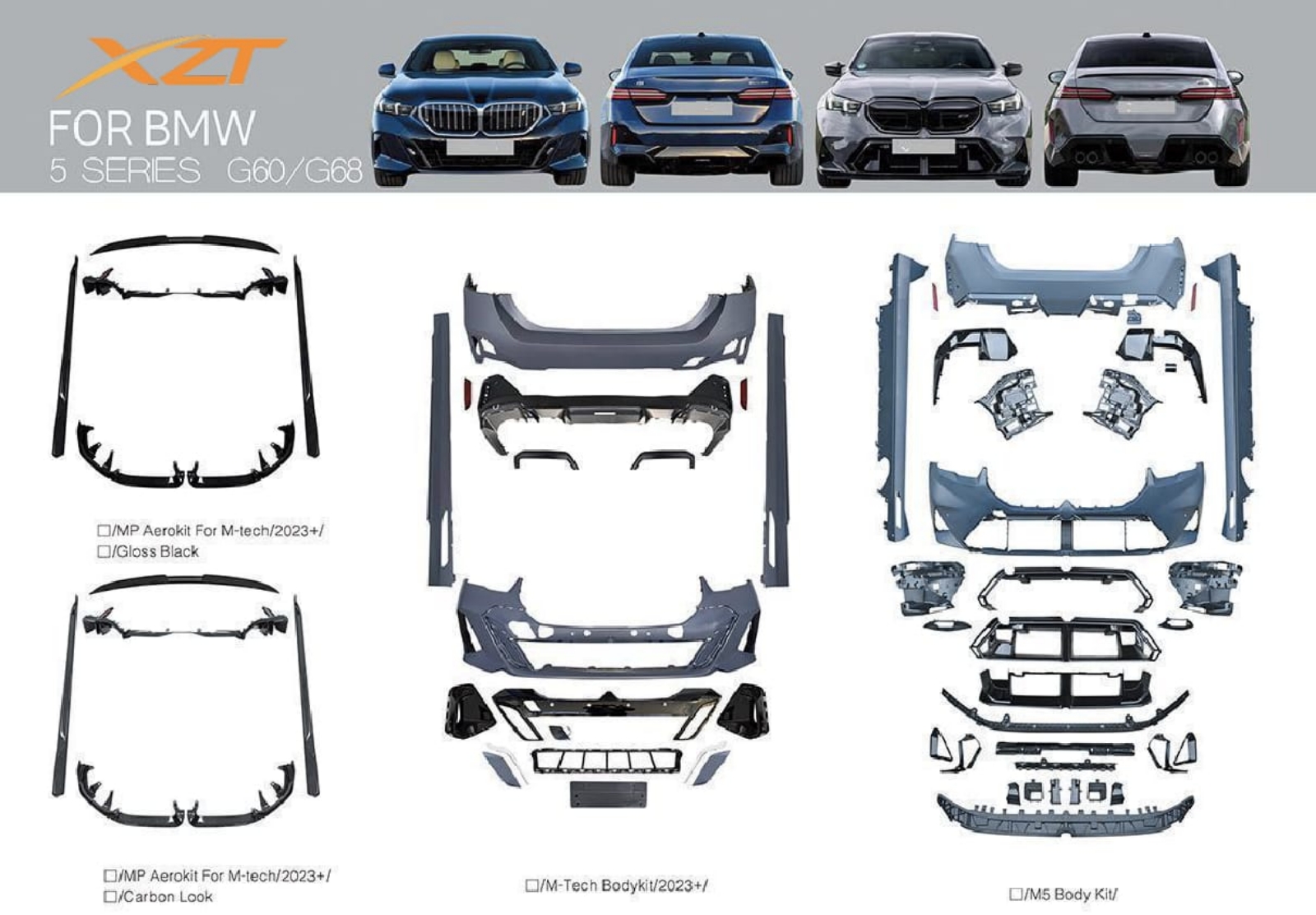 BMW 5 SERIES G60/G68 BODYKIT