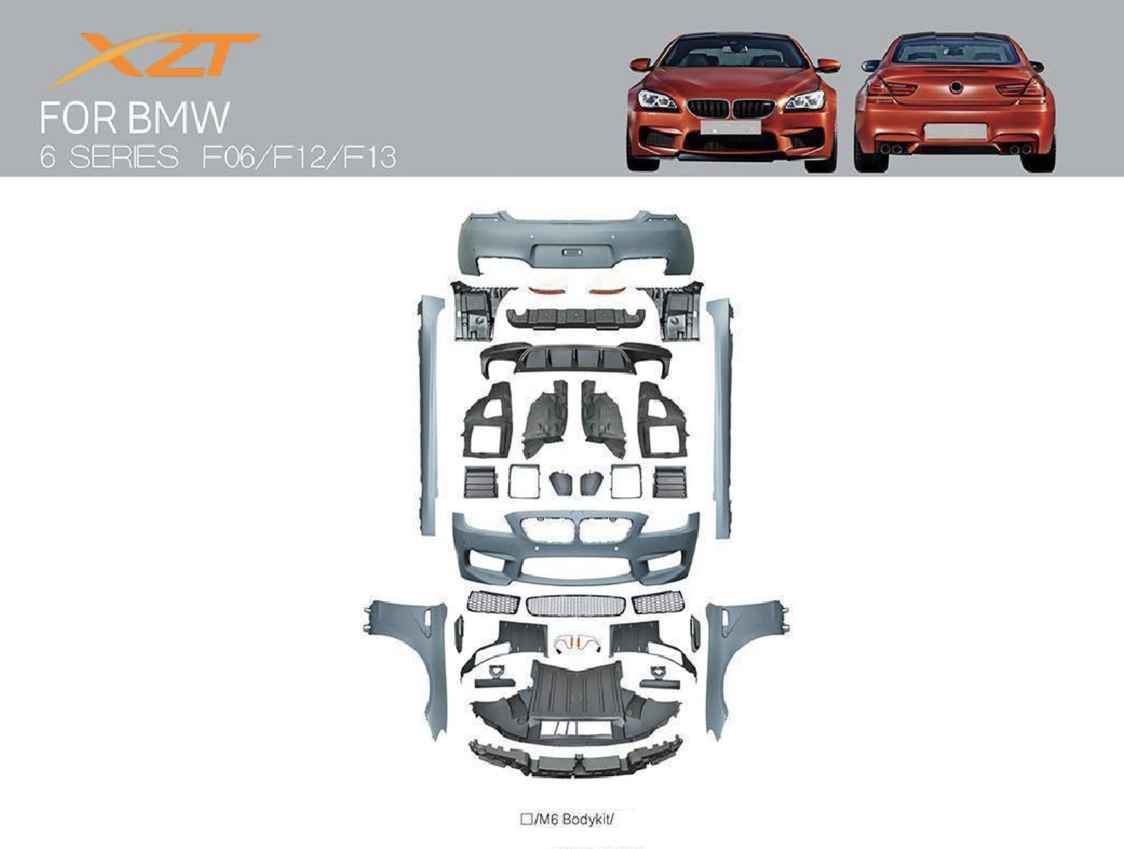 BMW 6 SERIES F06/F12/F13 BODYKIT