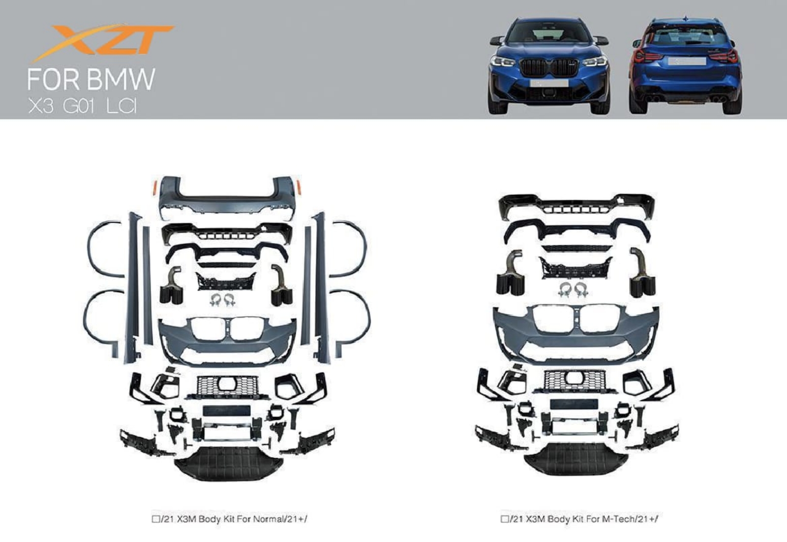 BMW X3/G01 LCI BODYKIT