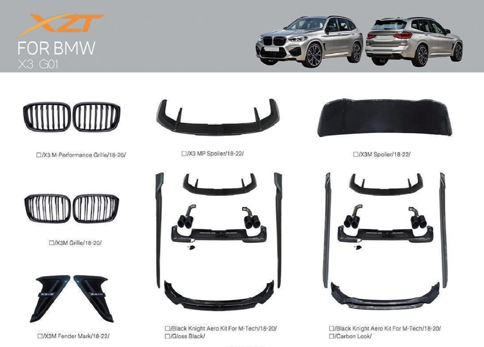 BMW X3/G01 BODYKIT