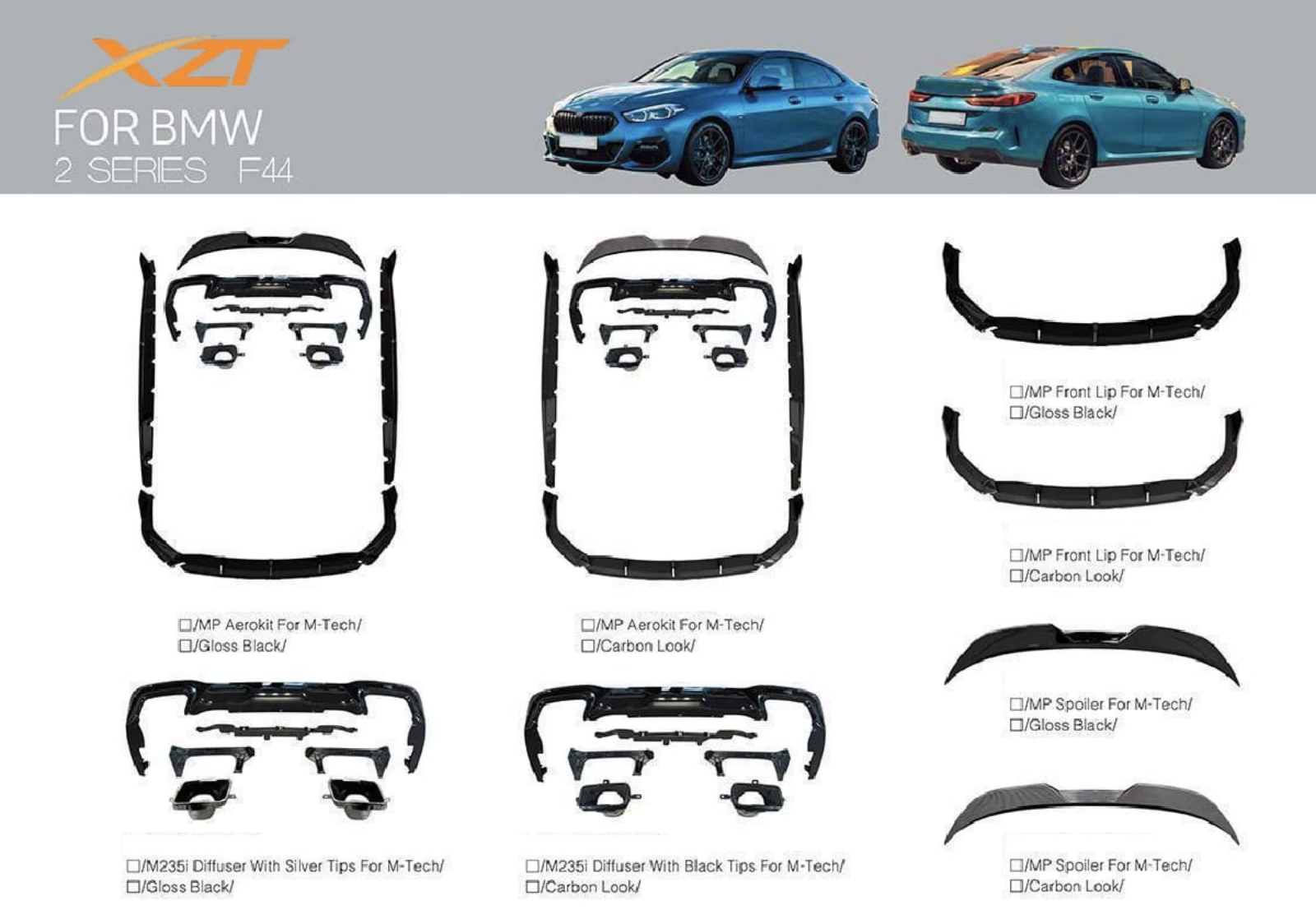 BMW 2 SERIES F44 BODYKIT