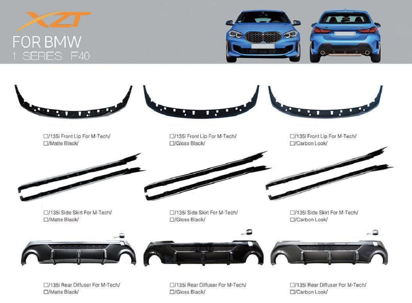 BMW 1 SERIES F40 BODYKIT