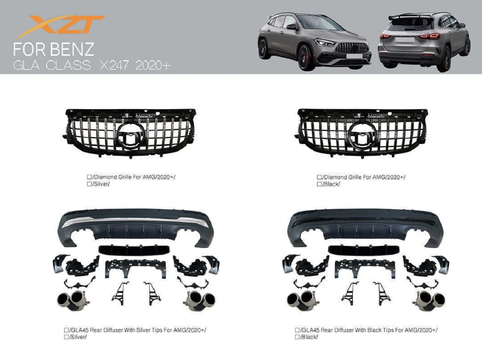 BENZ GLA CLASS X247 2020+ BODYKIT