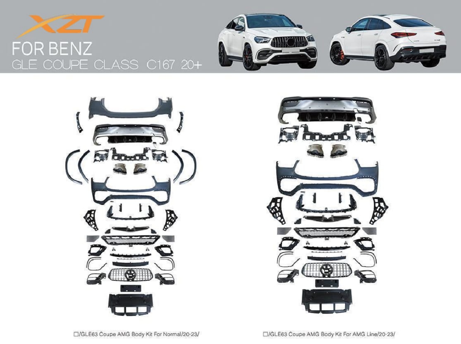 BENZ GLE COUPE CLASS C167 20+ BODYKIT