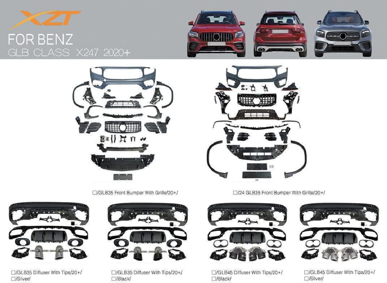 BENZ GLB CLASS X247 2020+ BODYKIT