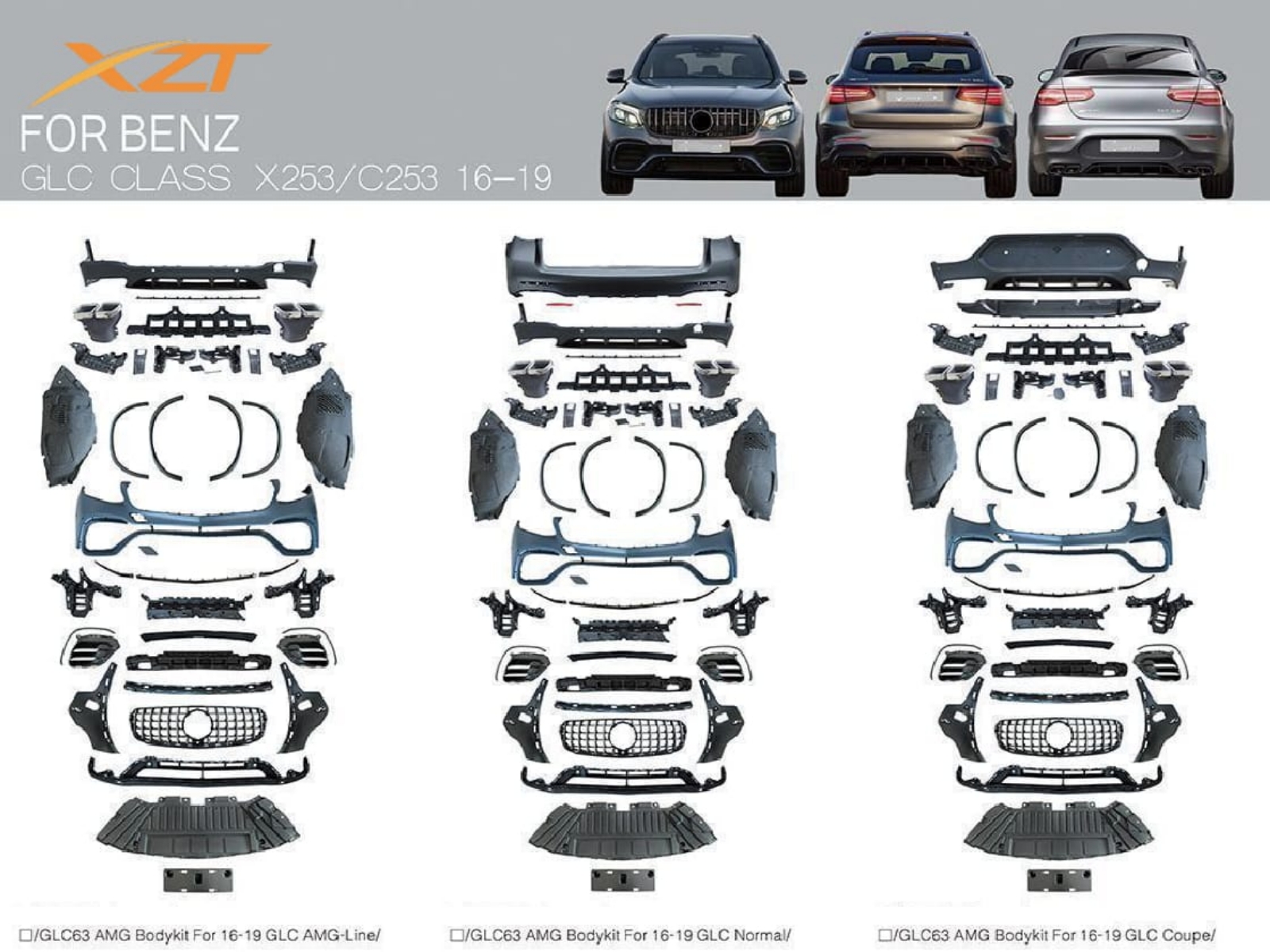 BENZ GLC CLASS X253/C253 16-19 BODYKIT