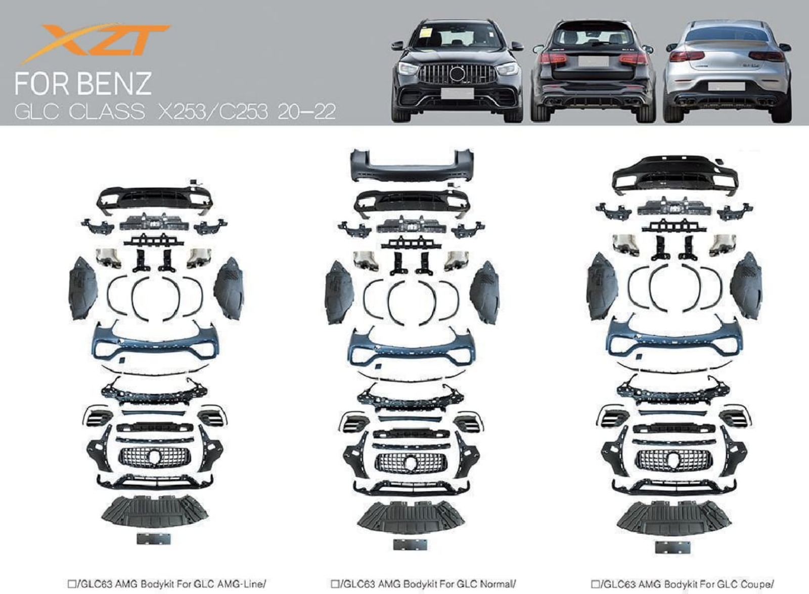 BENZ GLC CLASS X253/C253 20-22 BODYKIT