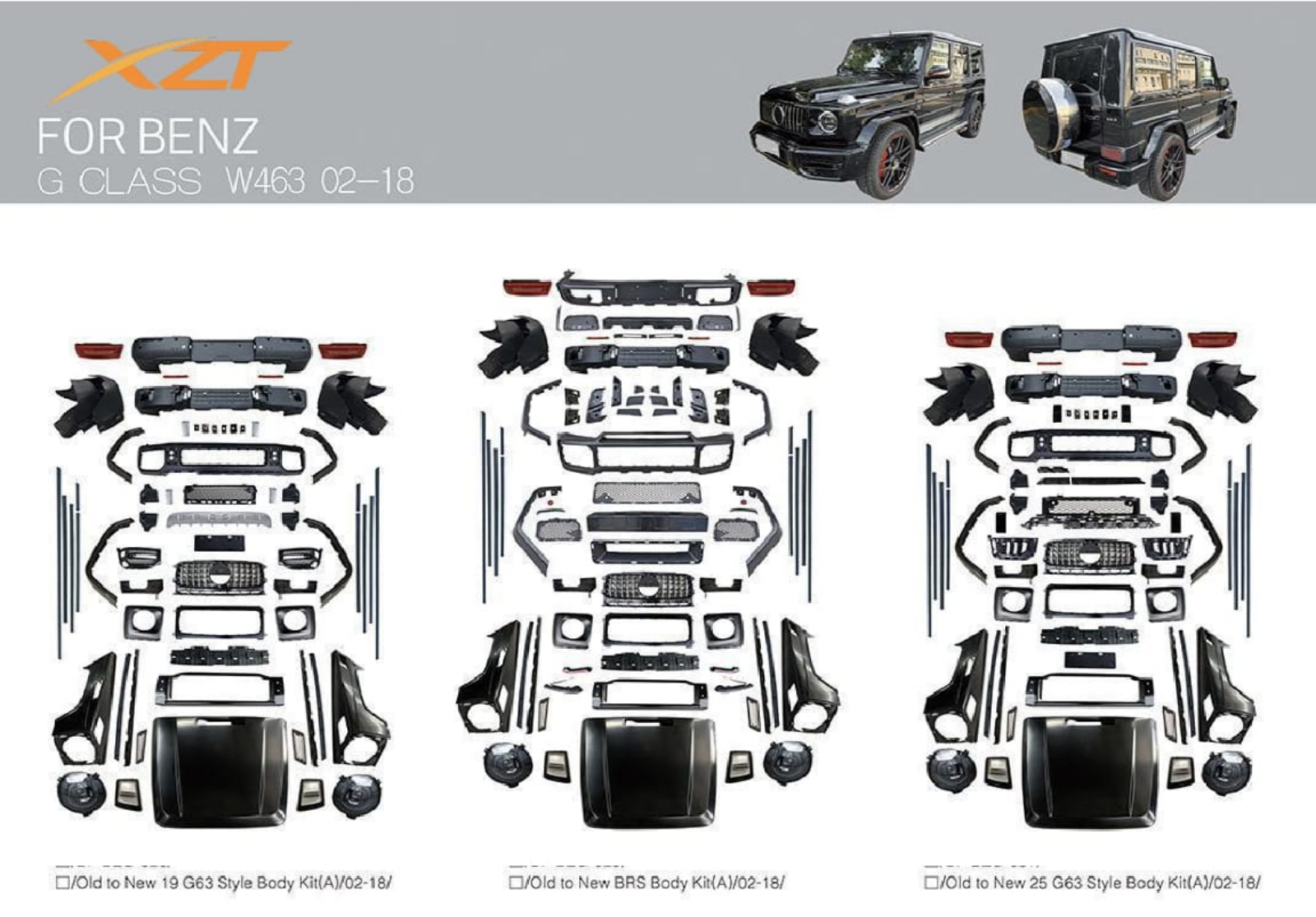 BENZ G CLASS W463 02-08 BODYKIT