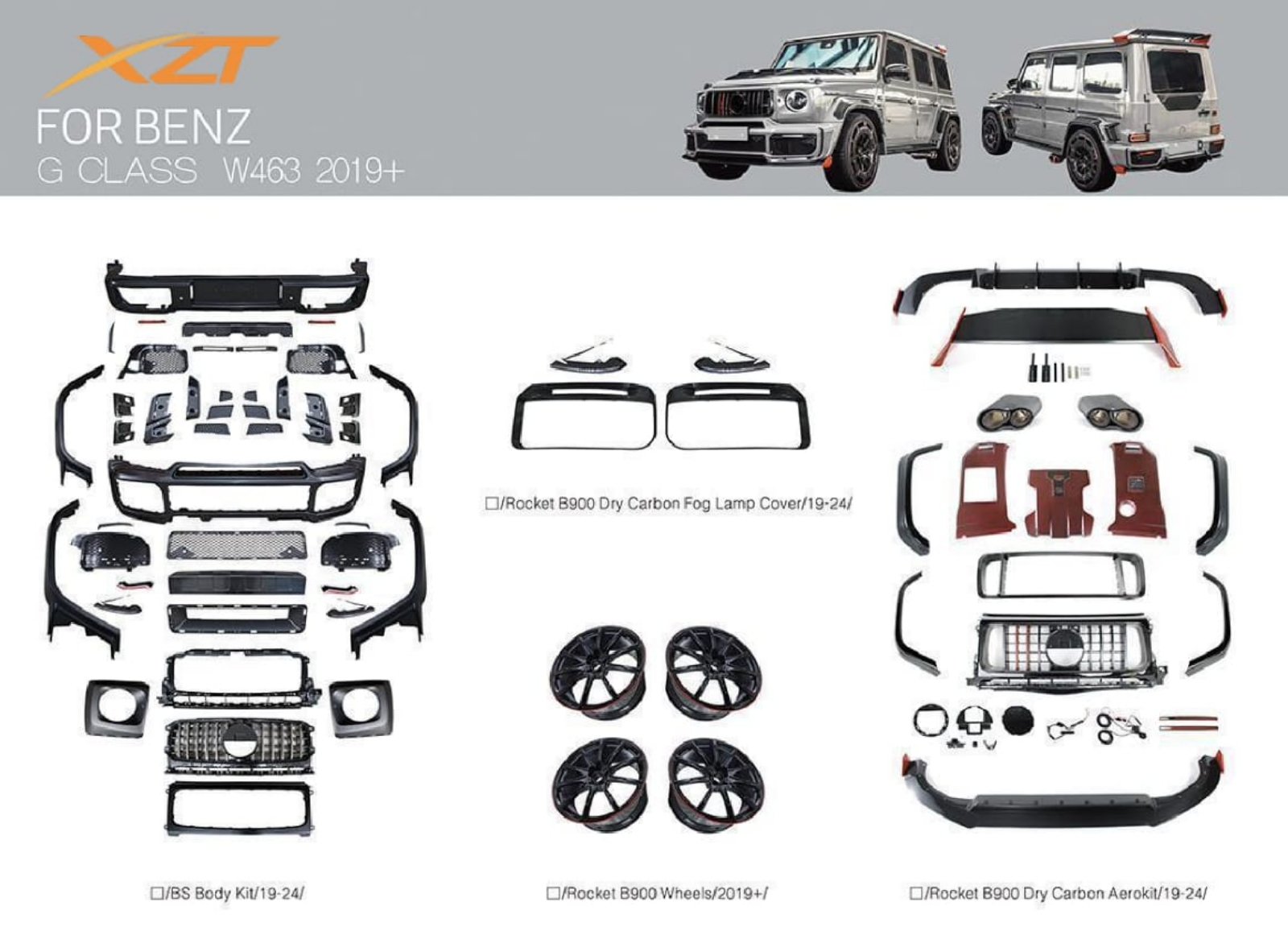 BENZ G CLASS W463 2019+ BODYKIT