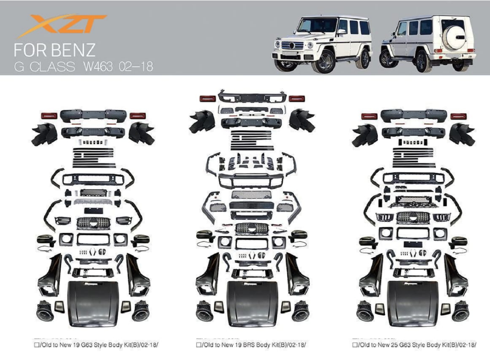 BENZ G CLASS W463 02-18 BODYKIT