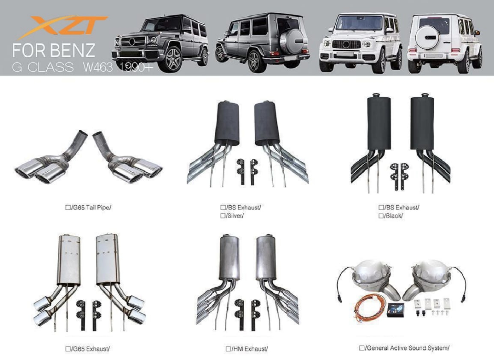 BENZ G CLASS W463 1990+ BODYKIT