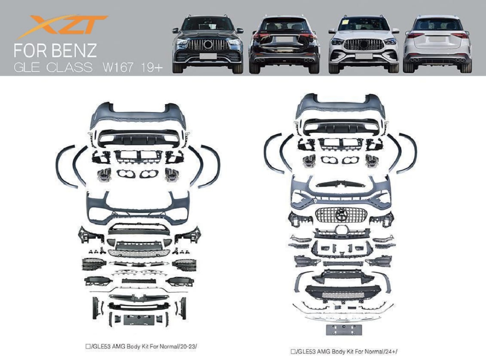 BENZ GLE CLASS W167 19+ BODYKIT
