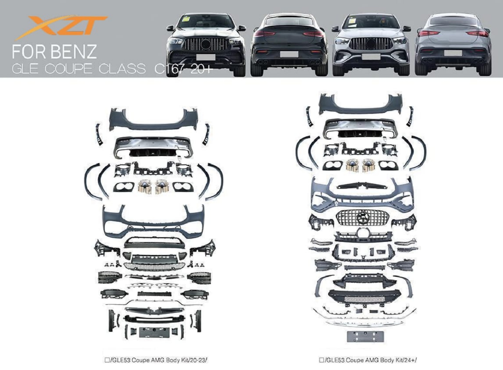 BENZ GLE COUPE  CLASS C167 20+ BODYKIT