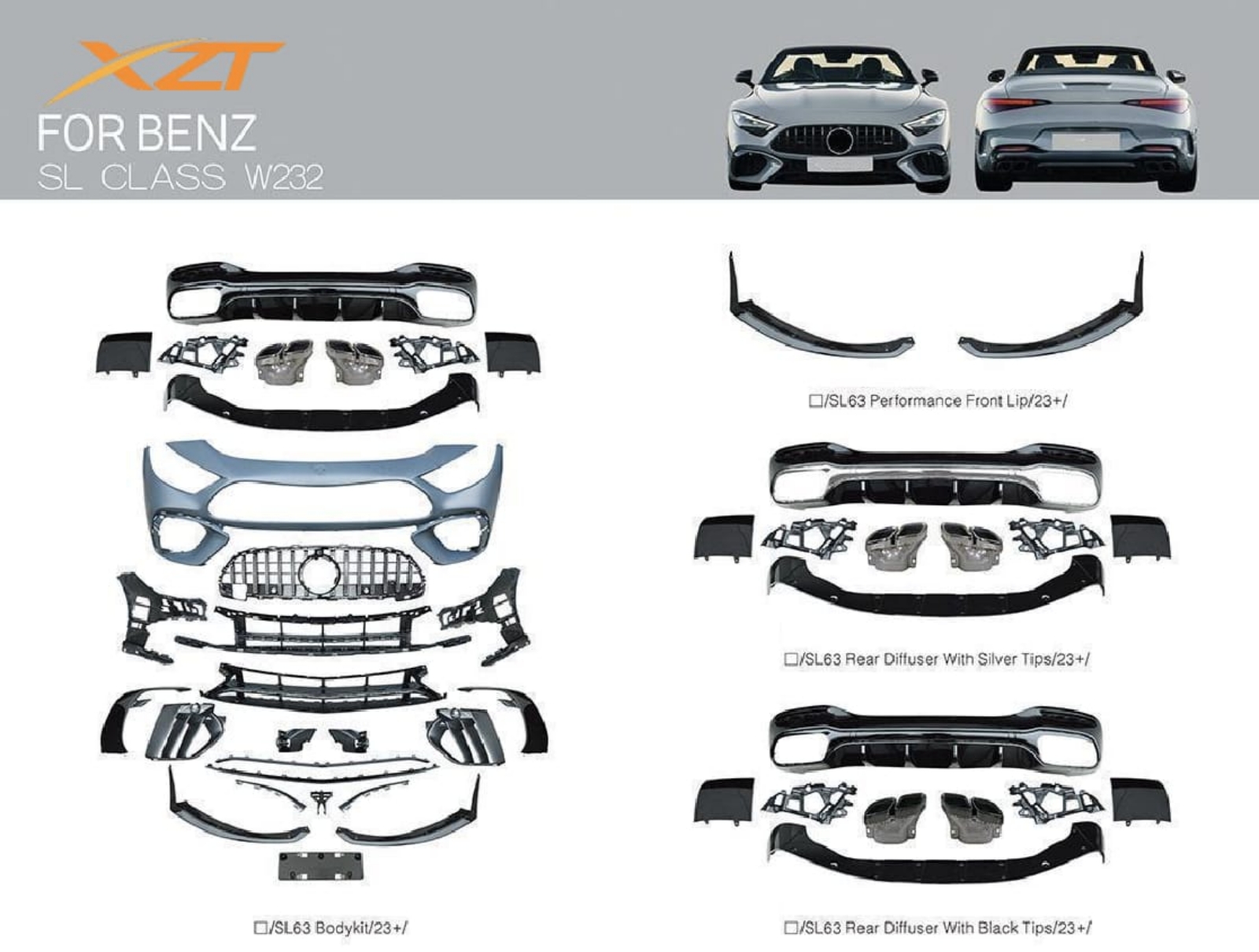 BENZ SL CLASS W232 BODYKIT